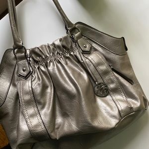 Metallic Silver Purse